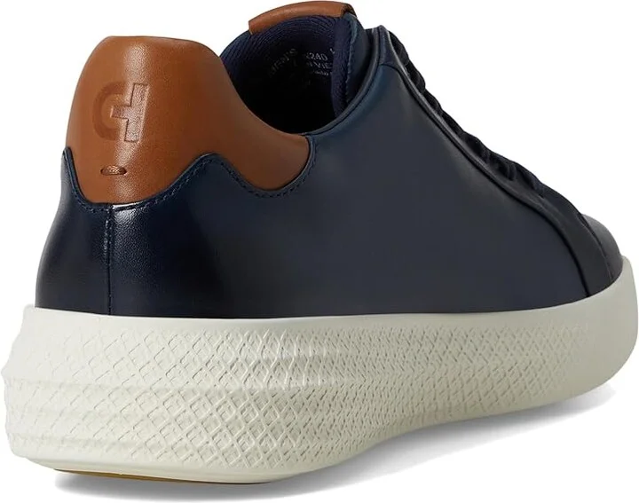 Cole Haan Grand Hurrion Cup Ltt Sneakers Men's Shoes Navy Blazer/British Tan/Ivory : 12 D - Medium, Leather - Image 4