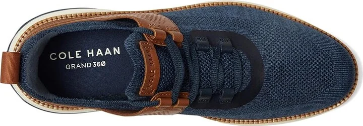 Cole Haan Grand Hurrion Sneakers Men's Lace-up Boots Navy/British Tan/Ivory : 7.5 D - Medium - Image 2