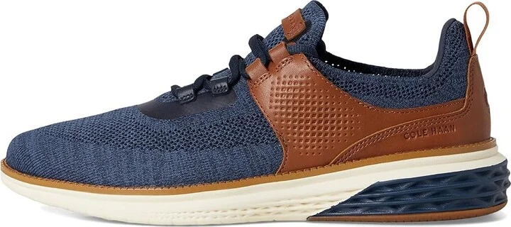 Cole Haan Grand Hurrion Sneakers Men's Lace-up Boots Navy/British Tan/Ivory : 7.5 D - Medium - Image 6