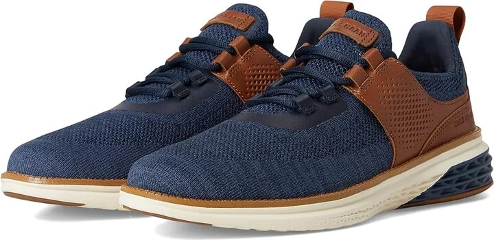 Cole Haan Grand Hurrion Sneakers Men's Lace-up Boots Navy/British Tan/Ivory : 7.5 D - Medium
