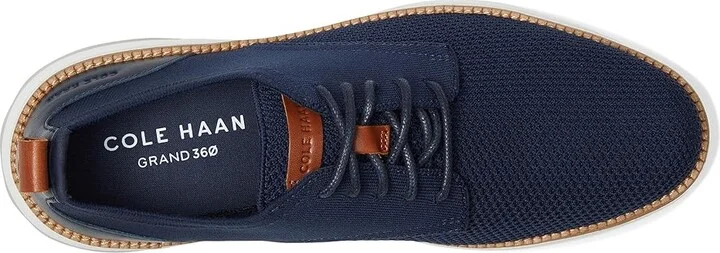 Cole Haan Grand Hurrion Stitchlite Plain Toe Oxfords Men's Lace-up Boots Navy Blazer/Silver Birch/Ivory : 11 D - Medium, Leather - Image 2