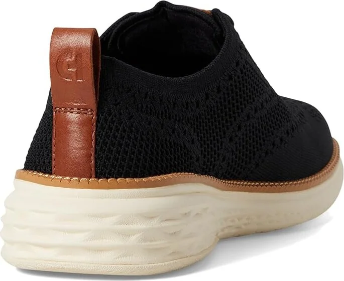 Cole Haan Grand Hurrion Stitchlite Wing Tip Oxford Men's Lace-up Boots Black/Ivory/British Tan : 11.5 D - Medium, Synthetic - Image 4
