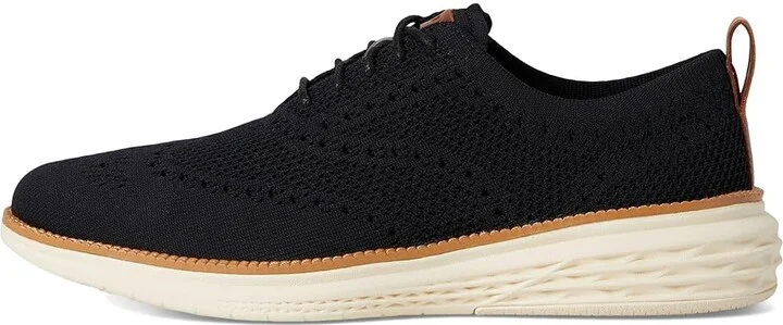 Cole Haan Grand Hurrion Stitchlite Wing Tip Oxford Men's Lace-up Boots Black/Ivory/British Tan : 11.5 D - Medium, Synthetic - Image 6