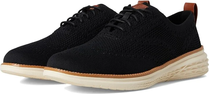 Cole Haan Grand Hurrion Stitchlite Wing Tip Oxford Men's Lace-up Boots Black/Ivory/British Tan : 11.5 D - Medium, Synthetic