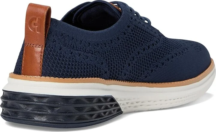 Cole Haan Grand Hurrion Stitchlite Wing Tip Oxford Men's Lace-up Boots Navy Blazer/British Tan/Ivory : 9.5 D - Medium, Synthetic - Image 4