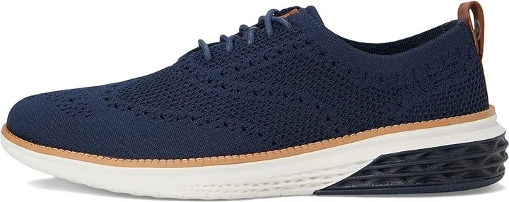 Cole Haan Grand Hurrion Stitchlite Wing Tip Oxford Men's Lace-up Boots Navy Blazer/British Tan/Ivory : 9.5 D - Medium, Synthetic - Image 6