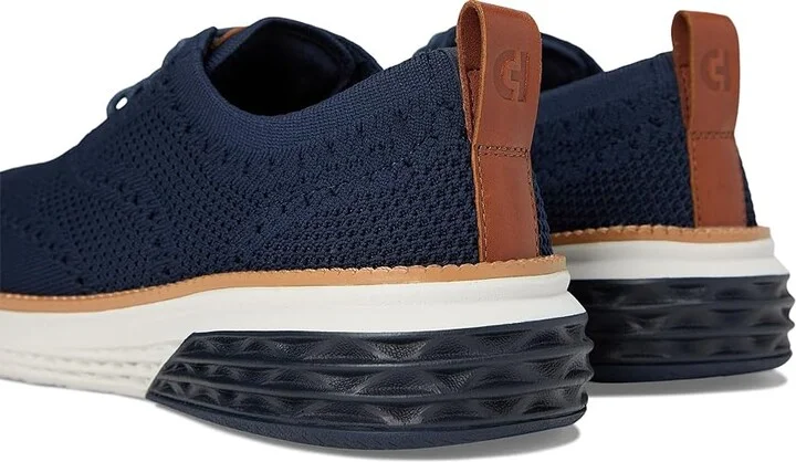Cole Haan Grand Hurrion Stitchlite Wing Tip Oxford Men's Lace-up Boots Navy Blazer/British Tan/Ivory : 9.5 D - Medium, Synthetic - Image 7