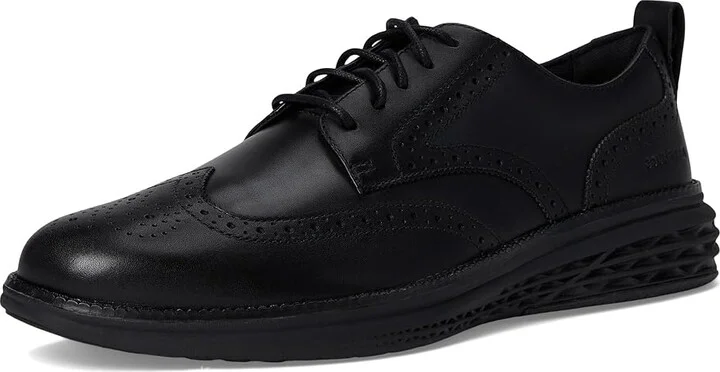 Cole Haan Grand Hurrion Wing Tip Oxford Men's Lace-up Boots Black/Black : 7 D - Medium, Leather - Image 5