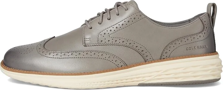 Cole Haan Grand Hurrion Wing Tip Oxford Men's Lace-up Boots Ironstone Nubuck/Ivory : 12 D - Medium, Leather - Image 6