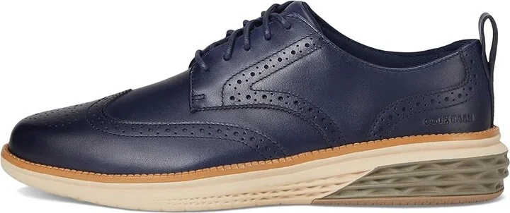 Cole Haan Grand Hurrion Wing Tip Oxford Men's Lace-up Boots Midnight Moon/Irish Coffee/Oat : 10 D - Medium, Leather - Image 6