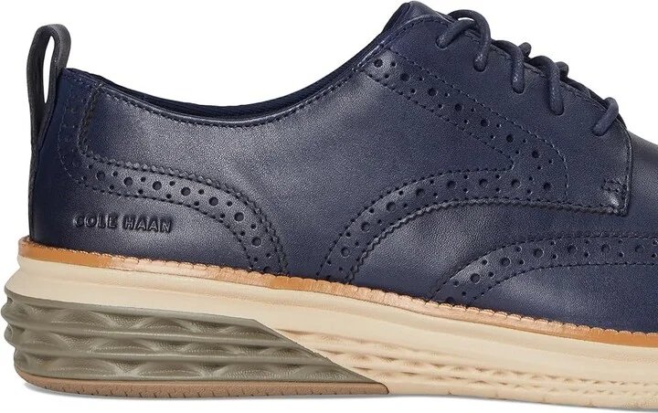 Cole Haan Grand Hurrion Wing Tip Oxford Men's Lace-up Boots Midnight Moon/Irish Coffee/Oat : 10 D - Medium, Leather - Image 7