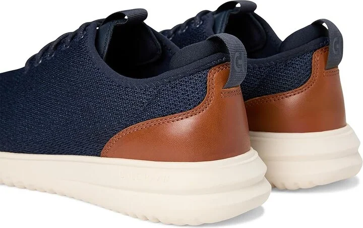 Cole Haan Grand+ Knit Oxfords Men's Lace-up Boots Navy Blazer/British Tan : 10 D - Medium, Leather - Image 7