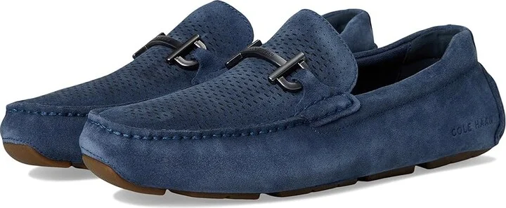 Cole Haan Grand Laser Bit Driver Men's Lace-up Boots Big Dipper Suede/Gum : 8 D - Medium, Leather