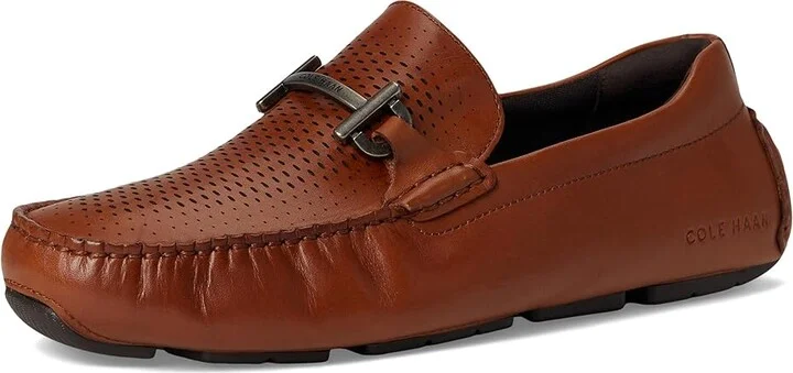 Cole Haan Grand Laser Bit Driver Men's Lace-up Boots British Tan/Java : 9 W - Wide, Leather - Image 5