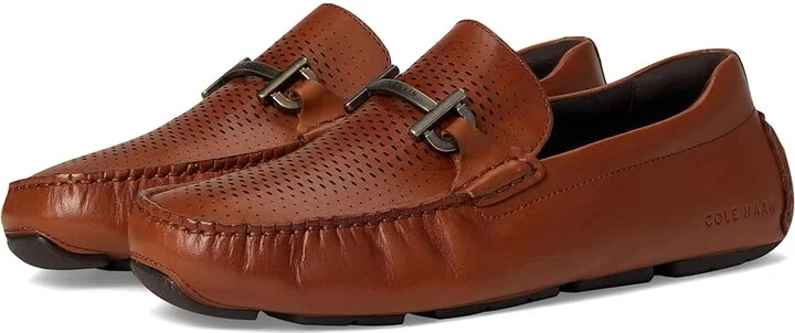 Cole Haan Grand Laser Bit Driver Men's Lace-up Boots British Tan/Java : 9 W - Wide, Leather
