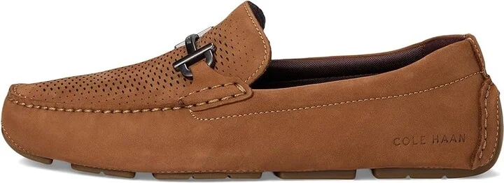 Cole Haan Grand Laser Bit Drivers Men's Lace-up Boots Golden Toffee Nubuck/Gum : 8.5 D - Medium - Image 6