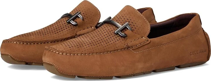 Cole Haan Grand Laser Bit Drivers Men's Lace-up Boots Golden Toffee Nubuck/Gum : 8.5 D - Medium