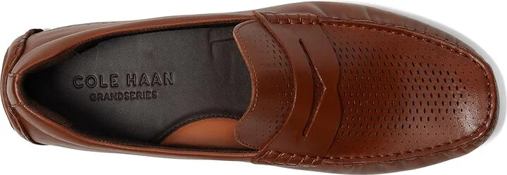 Cole Haan Grand Laser Penny Driver Men's Shoes British Tan/Java : 10 D - Medium, Leather - Image 2