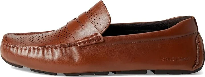 Cole Haan Grand Laser Penny Driver Men's Shoes British Tan/Java : 10 D - Medium, Leather - Image 6