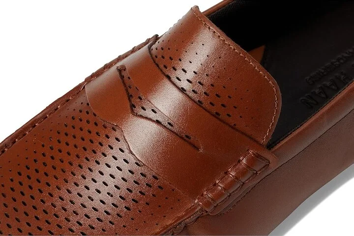 Cole Haan Grand Laser Penny Driver Men's Shoes British Tan/Java : 10 D - Medium, Leather - Image 7