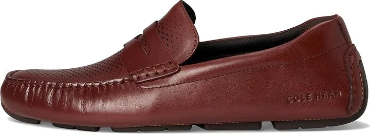 Cole Haan Grand Laser Penny Driver Men's Shoes Cherry Mahogany : 13 D - Medium, Leather - Image 6