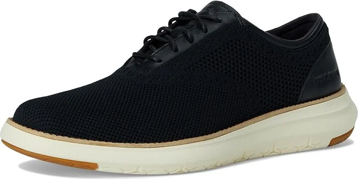 Cole Haan Grand Remix Knit Oxford Men's Lace-up Boots Black/Ivory : 8 D - Medium, Leather - Image 5