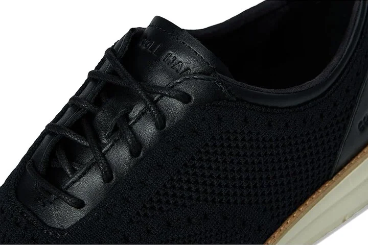 Cole Haan Grand Remix Knit Oxford Men's Lace-up Boots Black/Ivory : 8 D - Medium, Leather - Image 7