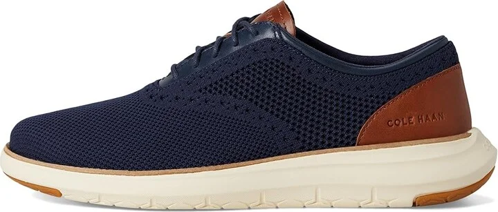 Cole Haan Grand Remix Knit Oxford Men's Lace-up Boots Navy Blazer/British Tan/Ivory : 7 D - Medium, Leather - Image 6