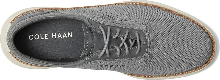 Cole Haan Grand Remix Knit Oxford Men's Lace-up Boots Sea Stone/Lava Smoke/Ivory : 7 D - Medium, Leather - Image 2