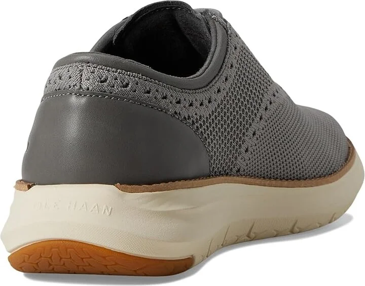 Cole Haan Grand Remix Knit Oxford Men's Lace-up Boots Sea Stone/Lava Smoke/Ivory : 7 D - Medium, Leather - Image 4