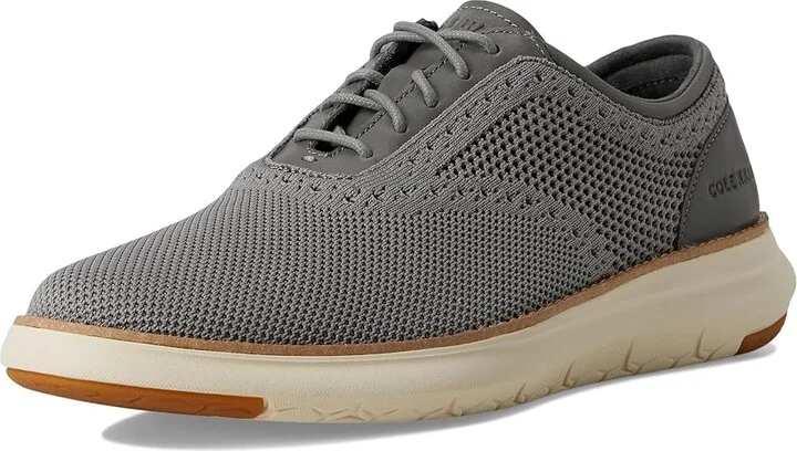 Cole Haan Grand Remix Knit Oxford Men's Lace-up Boots Sea Stone/Lava Smoke/Ivory : 7 D - Medium, Leather - Image 5