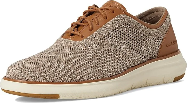 Cole Haan Grand Remix Knit Oxfords Men's Lace-up Boots Silver Lining/Acorn/Ivory : 7 D - Medium, Leather - Image 5
