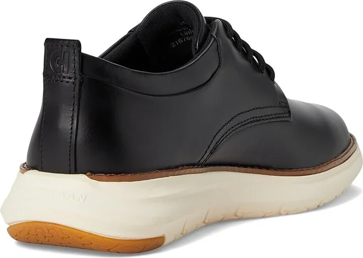 Cole Haan Grand Remix Oxford Men's Lace Up Wing Tip Shoes Black Smooth : 7.5 D - Medium, Leather - Image 4