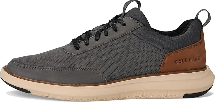 Cole Haan Grand Remix Sneakers Men's Lace-up Boots Magnet/British Tan : 7 D - Medium, Leather - Image 6
