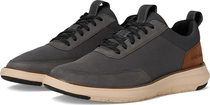 Cole Haan Grand Remix Sneakers Men's Lace-up Boots Magnet/British Tan : 7 D - Medium, Leather