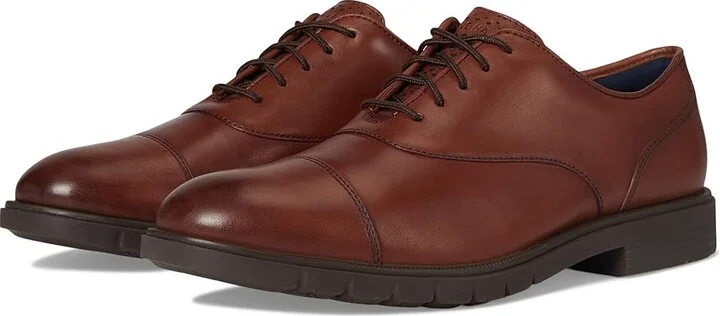 Cole Haan Grandflex Dress Cap Toe Oxfords Men's Lace-up Boots Mahogony : 10 D - Medium, Leather