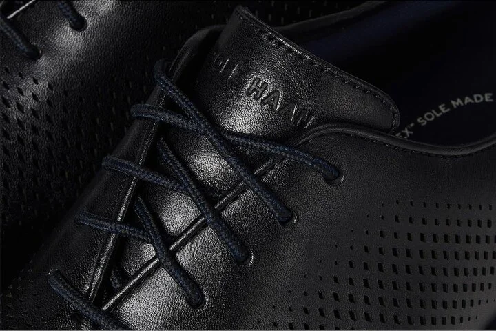Cole Haan Grandflex Dress Laser Oxfords Men's Lace-up Boots Black : 9.5 D - Medium, Leather - Image 7