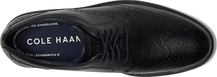 Cole Haan Grandflex Dress Wingtip Oxfords Men's Lace-up Boots Black : 7.5 D - Medium, Leather - Image 2