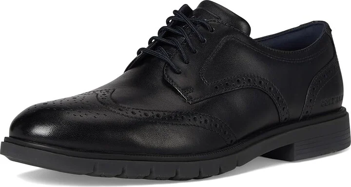 Cole Haan Grandflex Dress Wingtip Oxfords Men's Lace-up Boots Black : 7.5 D - Medium, Leather - Image 5