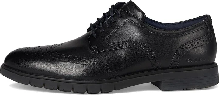Cole Haan Grandflex Dress Wingtip Oxfords Men's Lace-up Boots Black : 7.5 D - Medium, Leather - Image 6