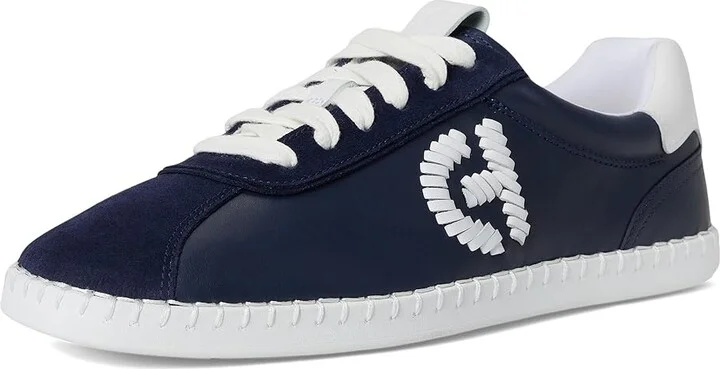 Cole Haan Grandpro Acelia Sneakers Women's Shoes Midnight Moon/Suede/White : 6 B - Medium, Leather/Suede/Textile - Image 5