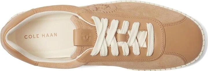 Cole Haan Grandpro Acelia Sneakers Women's Shoes Tuscan Sand Suede/Tuscan Sand : 8 B - Medium, Leather/Suede/Textile - Image 2