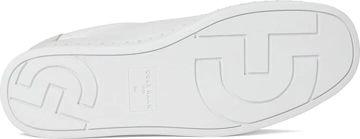 Cole Haan Grandpro Acelia Sneakers Women's Shoes White/Silver Birsuede/Gold/White : 8 B - Medium, Leather/Suede/Textile - Image 3
