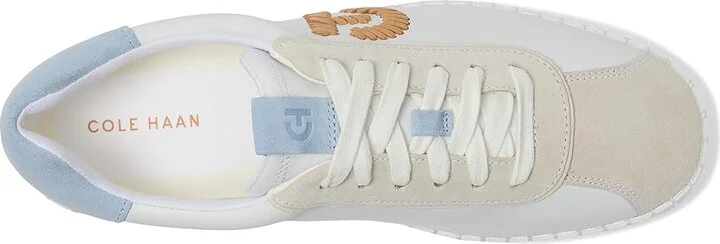 Cole Haan Grandpro Acelia Sneakers Women's Shoes White/Silver Birsuede/Skyway Suede : 8 B - Medium, Leather/Suede/Textile - Image 2