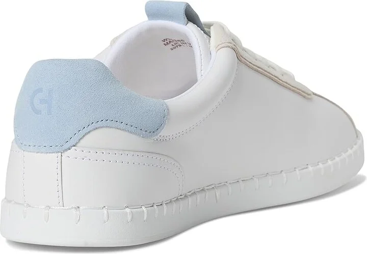 Cole Haan Grandpro Acelia Sneakers Women's Shoes White/Silver Birsuede/Skyway Suede : 8 B - Medium, Leather/Suede/Textile - Image 4