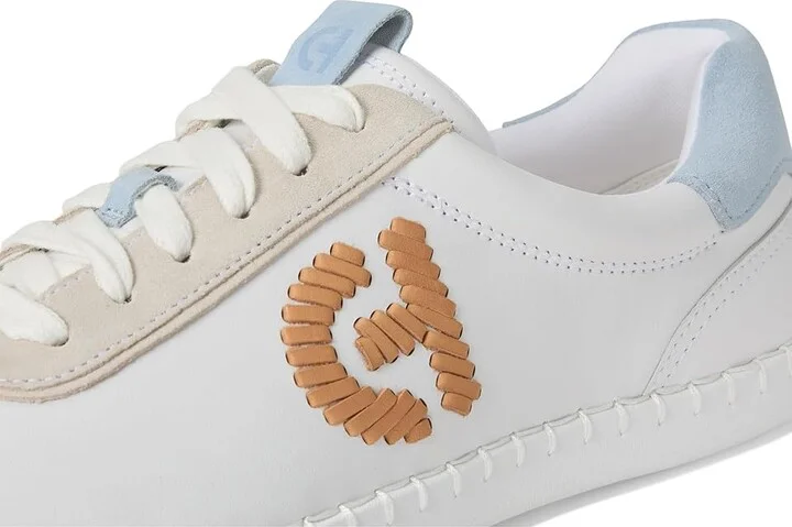 Cole Haan Grandpro Acelia Sneakers Women's Shoes White/Silver Birsuede/Skyway Suede : 8 B - Medium, Leather/Suede/Textile - Image 7