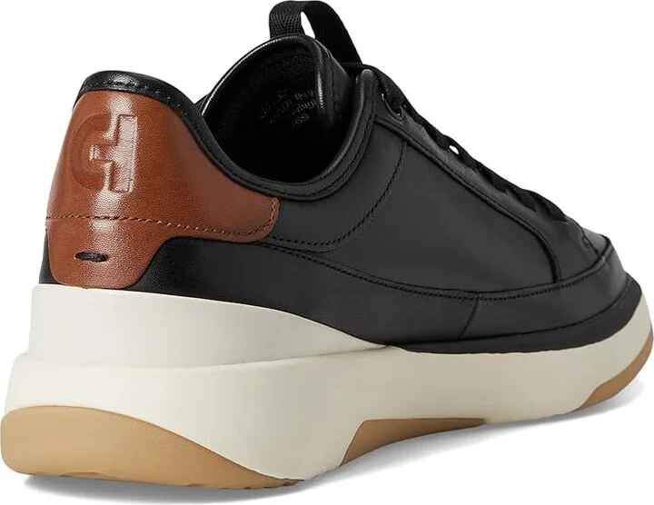 Cole Haan Grandpro All Day Court Leather Sneakers Men's Shoes Black/British Tan/Ivory : 9.5 W - Wide - Image 4
