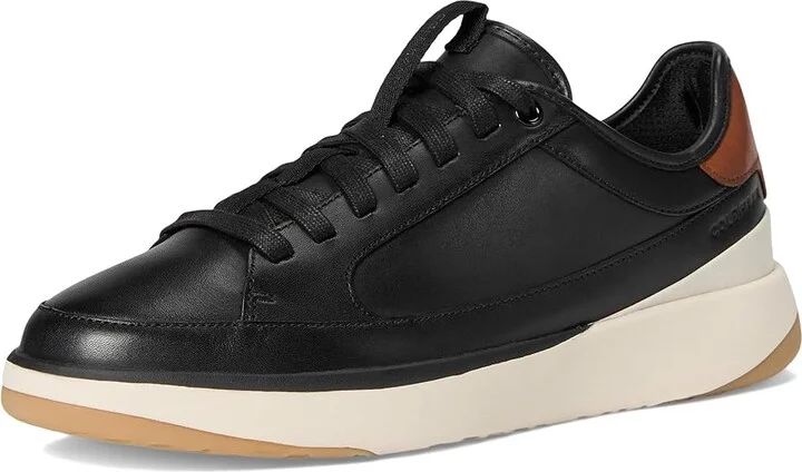 Cole Haan Grandpro All Day Court Leather Sneakers Men's Shoes Black/British Tan/Ivory : 9.5 W - Wide - Image 5