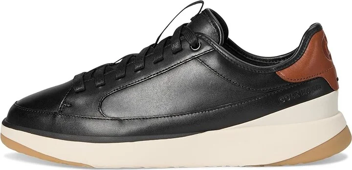 Cole Haan Grandpro All Day Court Leather Sneakers Men's Shoes Black/British Tan/Ivory : 9.5 W - Wide - Image 6