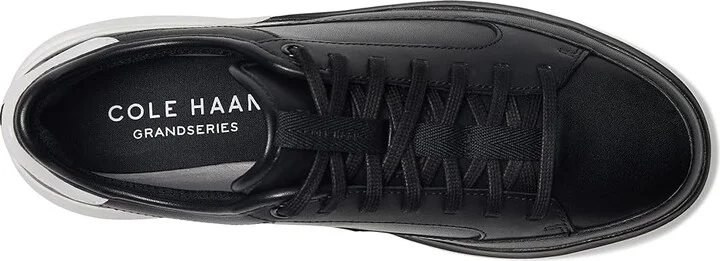 Cole Haan Grandpro All Day Court Leather Sneakers Women's Snow Shoes Black/Optic White/Optic White : 8.5 B - Medium - Image 2